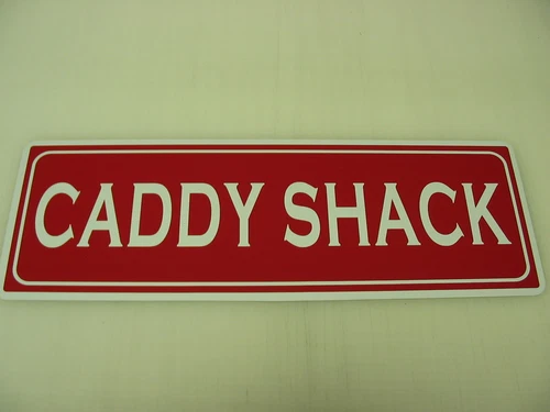 Vintage GOLF CADDY SHACK Metal Sign NEW Caddyshack 4 Country Club Room Man Cave