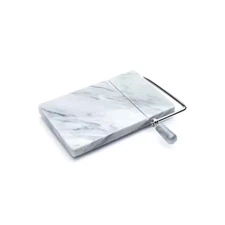 8 In. W X 5 In. D Marble Cheese Board with Slicer