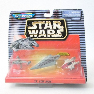 Star Wars IX Micro Machines 65860 B Wing A Wing Star Destroyer Executor 1996