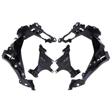 4Pcs Headlight Mount Brackets Bases Left Right for Audi A4/S4 B8.5 2013-2015