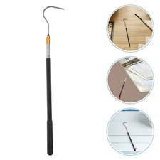  3 Pcs Attic Ladder Pull down System Telescoping Pole with Hook Door Pulls