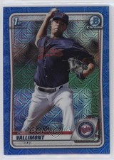 2020 Bowman Chrome Prospects Mega Box Blue Mojo Refractor Chris Vallimont 0x1