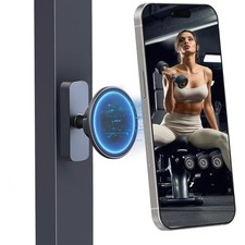Magnetic Phone Holder for Gym, Portable Phone Holder for MagSafe, 360 Adjust...