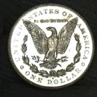 1878-s Morgan Silver Dollar Brilliant Uncirculated Cameo With Slight Mirrors