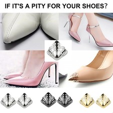 2Pcs Metal Shoe Tip Caps High Heels Toe Covers High Heels Tip Protectors