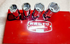 Proto Tools USA 3/8"Drive 4 pc Deep SAE Universal Flex Socket Set 7/16" to 5/8"