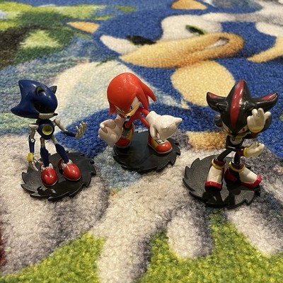 Sonic The Hedgehog Figure Toy Lot Jazwares 2013 2.5  Knuckles Shadow Metal Sonic