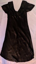 Vtg Kathryn Slip Dress Gown Sz Med Y2K Coquette Whimsigoth Fairy Flutter Sleeves