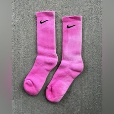Nike tie dye handmade socks. Pink