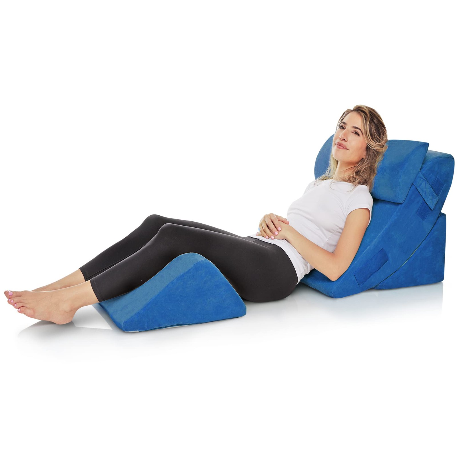 Набор подушек AllSett Health для кровати на танкетке из 4 предметов - Ортопедическая подушка на танкетке