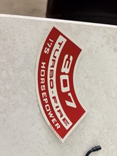 307 175hp Turbo Jet Chrome Air Cleaner Decal Chevy Camaro Corvette Chevelle Et 307 175hp Turbo Jet Chrome Air Cleaner Decal Chevy Camaro Corvette Chevelle Et