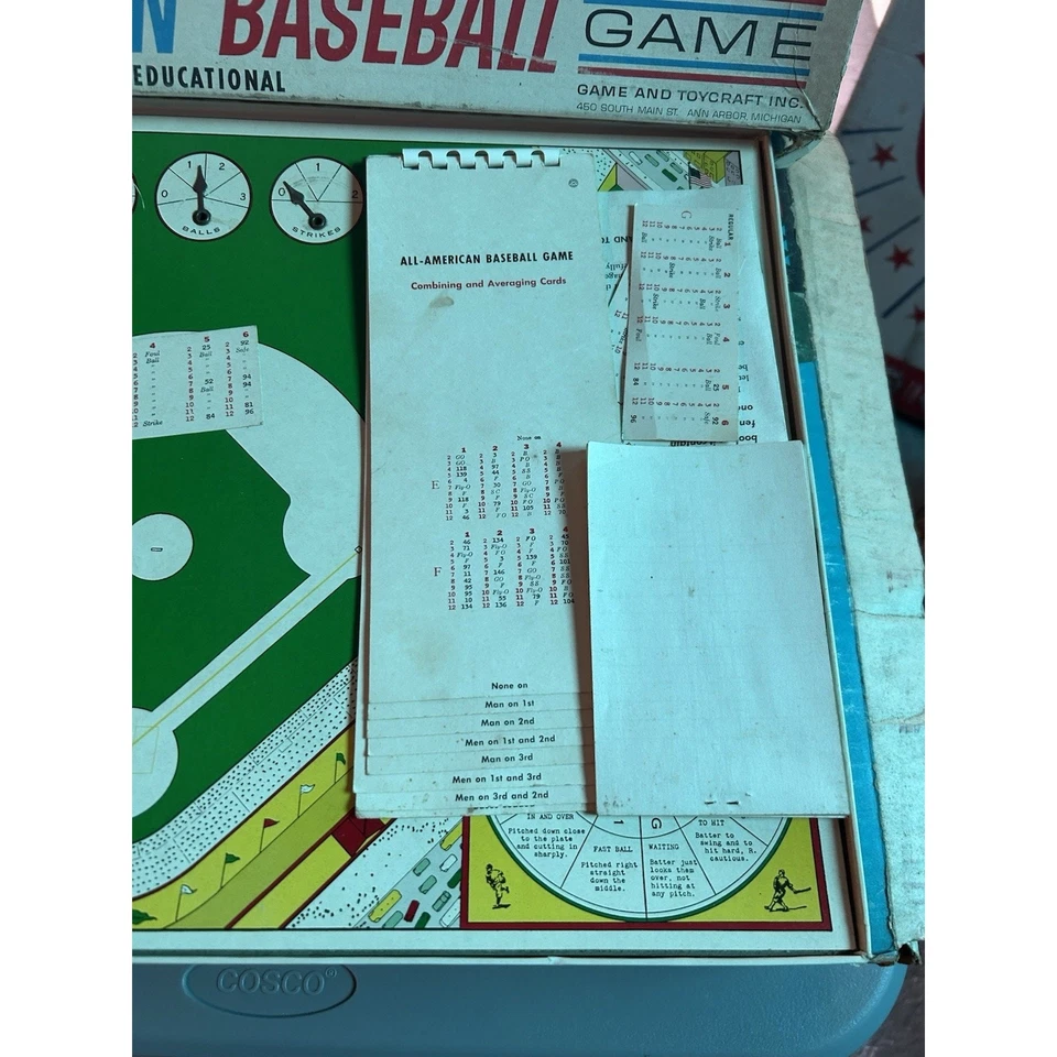 Vintage 1950s All American Baseball Game by Game & Toycraft Ann Arbor MI Complet - Image 3 of 4