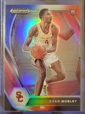 2021 PANINI PRIZM DRAFT PICKS 2 🏀🏀 EVAN MOBLEY RED/WHITE/BLUE PRIZM