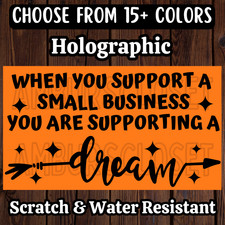 50 SMALL BUSINESS STICKERS 2.25" LABELS SEALS THANK YOU SCRATCH RESISTANT