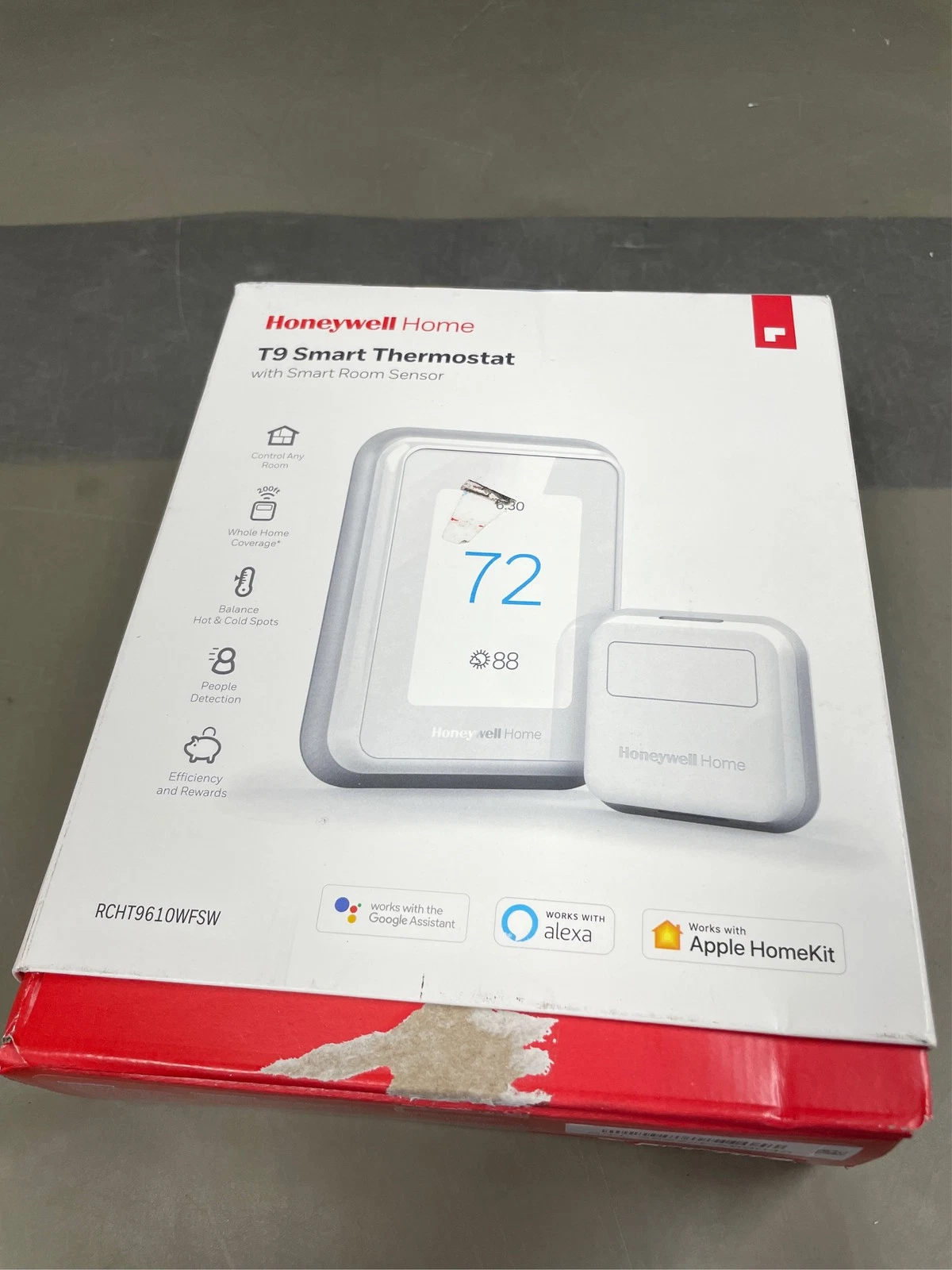 Honeywell T9 Wi-Fi Smart Thermostat W/ RoomSmart Sensor 1