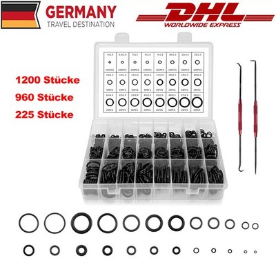 O-Ring Dichtring Set Dichtung Sortiment Spezial Säurebeständig 1200/960/225 Stk