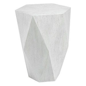 Volker 24" H Modern Contemporary Side Table with Sculpted Design Uttermost 25164