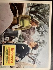 Vtg Lobby Card Rebecca 1950s Rerelease Hitchcock Laurence Olivier Joan Fontaine