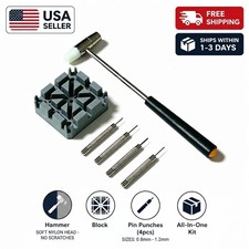 Professional Watch Band Link Remover Tool Kit - All in One Strap Adjustment Set
