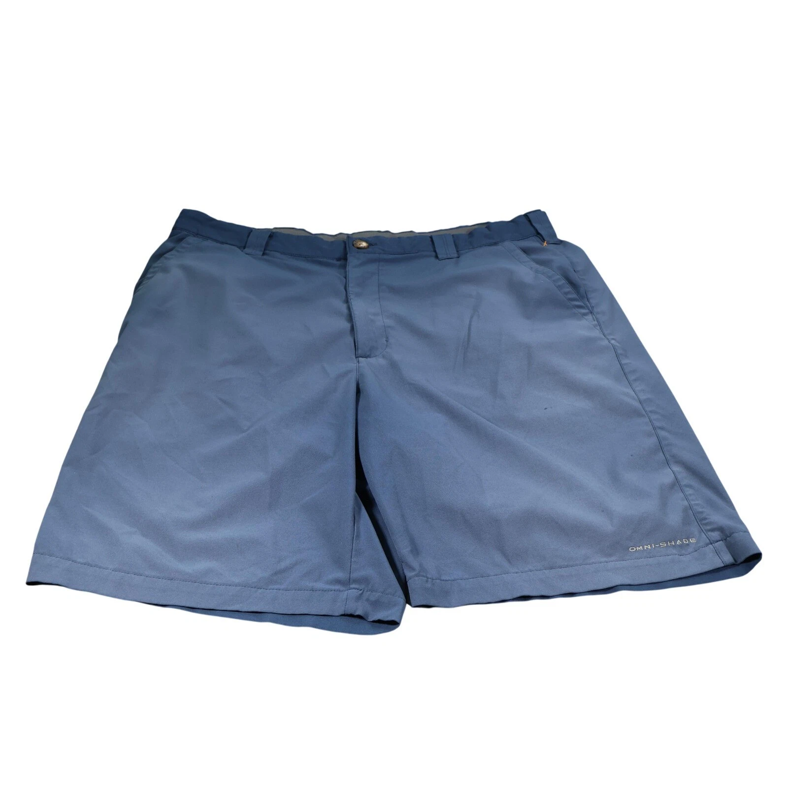 Columbia Shorts Mens 36 Blue Microfiber Bermuda Quick Dry Stretch 10in