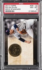 2012 TOPPS GOLD STANDARD #GS-22 NOLAN RYAN PSA 8