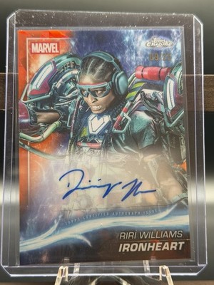 2025 Topps Chrome Marvel Studios Sapphire Riri Williams Ironheart Auto /25 TZ