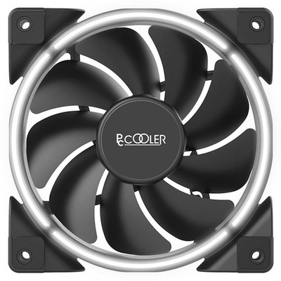 Pccooler 120mm Gehäuselüfter in Weiß - Ventilator - 12 cm - 1000 RPM - 1800 RPM