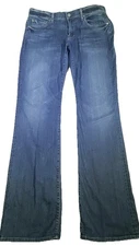 Seven7 For All Mankind Brett Jeans Adult Sz 33X34 Blue Denim Bootcut “A” Pocket