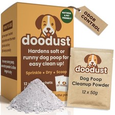 Doodust Dog Poop Clean Up Powder, Poop Hardener  Yard Cleaner, Biodegradable...