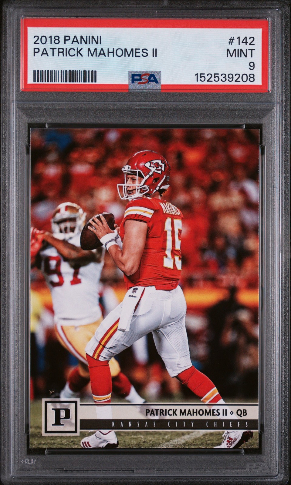 2018 PANINI #142 PATRICK MAHOMES II PSA 9