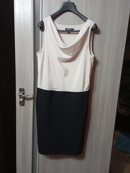 Women DKNY Dress Black Silk 36