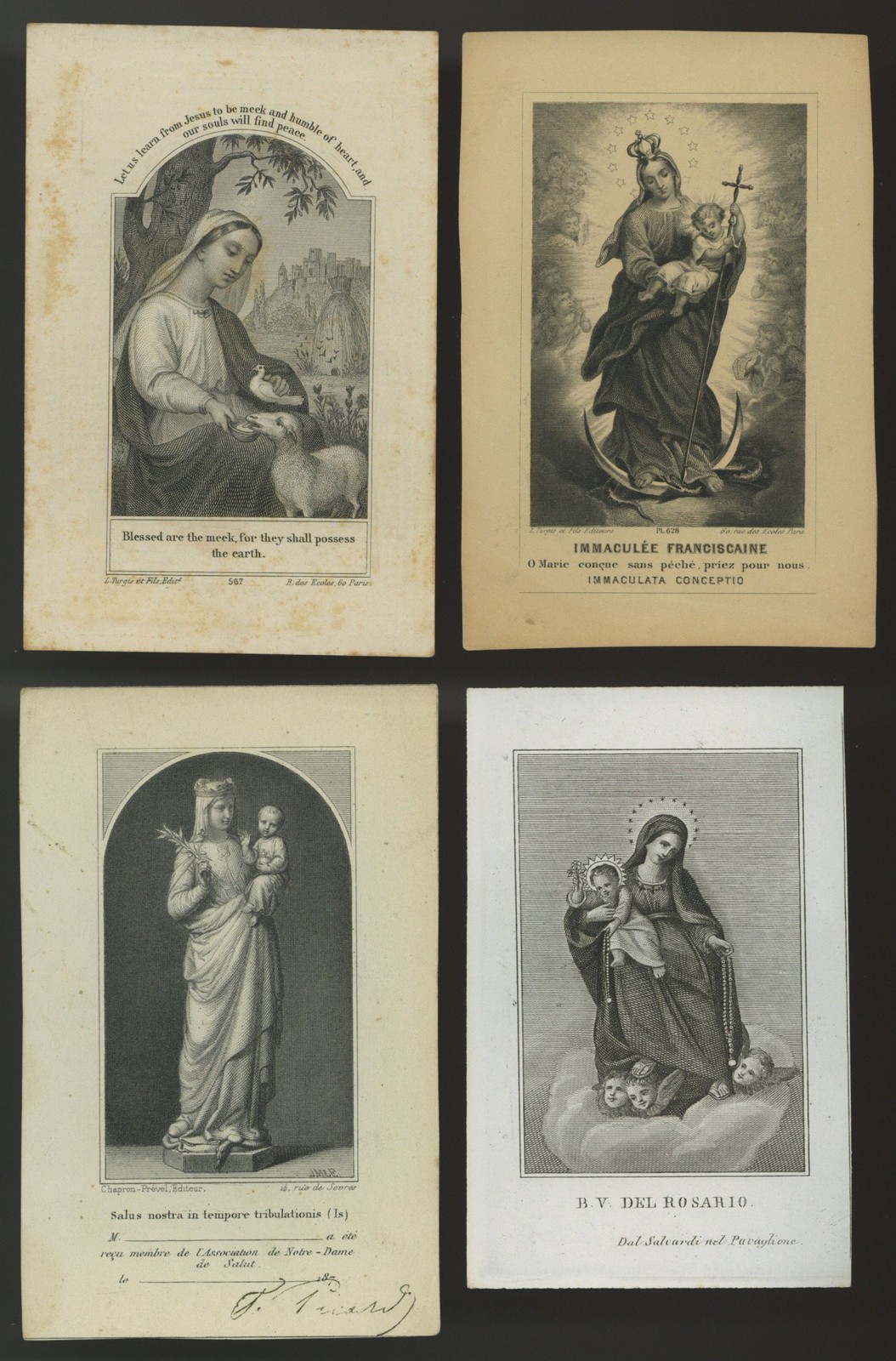 lotto santini-holy cards lot-lot images pieuses-konvolut heiligenbildichen 2820