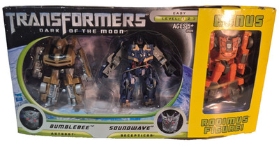 Transformers Dark of the Moon Bumblebee & Soundwave 2-Pack w/ Bonus Rodimus   MI