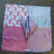 J.Z. Richards 100 Silk Colorblock 16" Pocket Square Four Pattern Italy