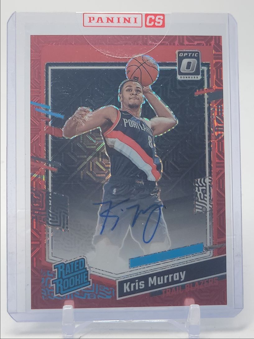 KRIS MURRAY 2023-24 DONRUSS OPTIC RATED ROOKIE RED CHOICE A RC AUTO Q3110