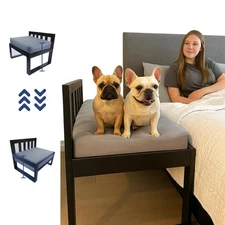 Wooden Dog Bed Frame with Adjustable Legs, Frame Only (No Mattress) – Extensi...