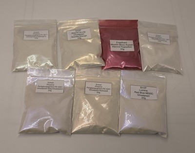 Pearleffekt Pigment Set Ghostpearls + 1 Deckend Pearleffekt Epoxy Art Lack