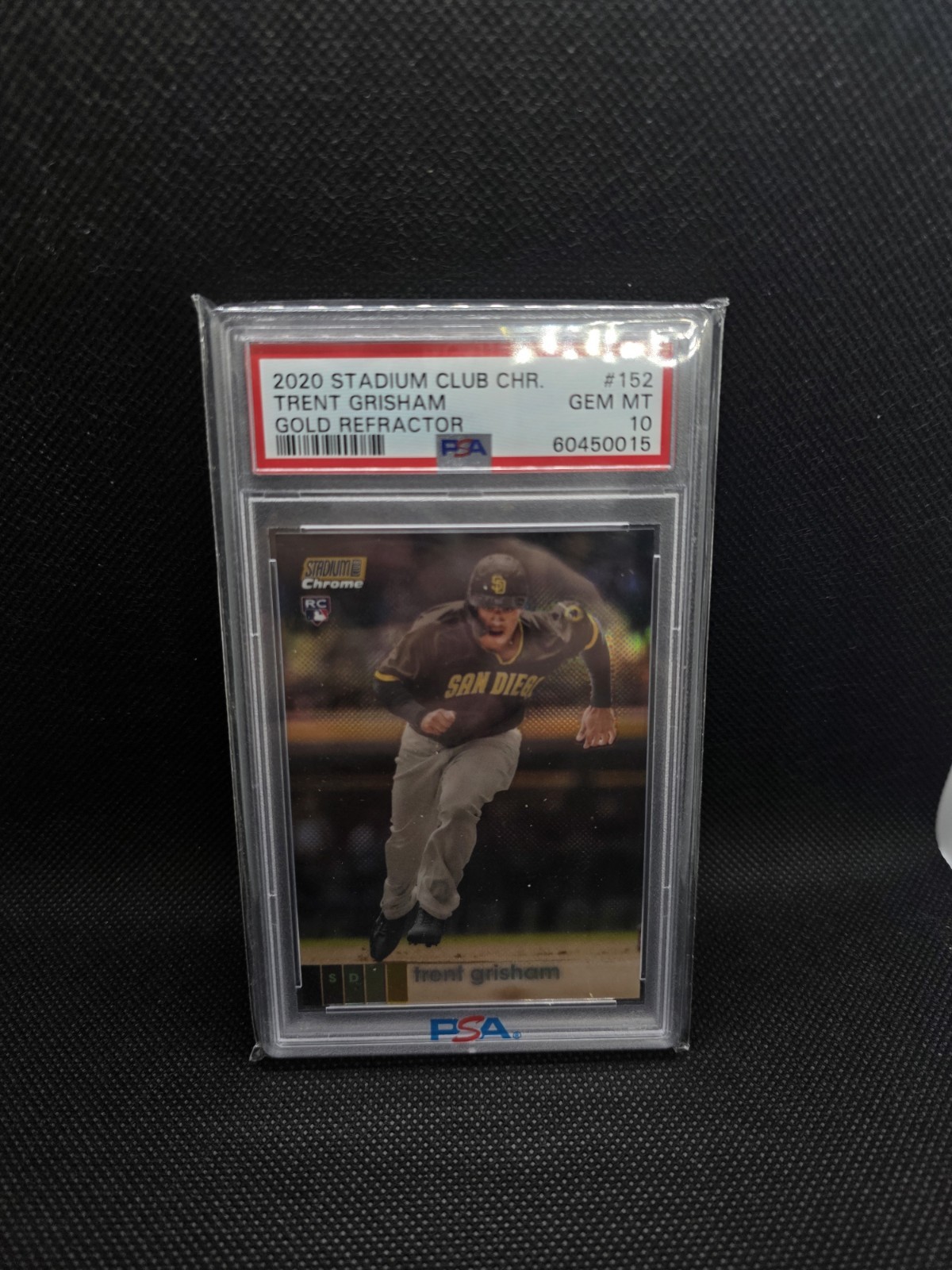 2020 Topps Stadium Club Chrome Gold Refractor 05/50 Trent Grisham Rookie RC
