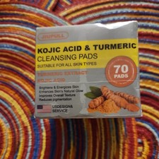 1 Box Turmeric Cleansing Pads, Kojic Acid and Turmeric Cleansing Pads for Face