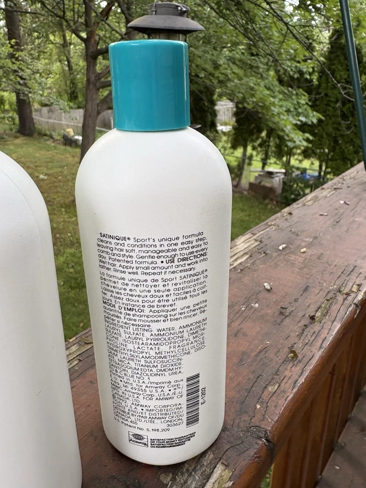 Champú deportivo Amway Satinique 1992 plus acondicionador en uno - 3 botellas 8,4 oz Foto 3 de 3