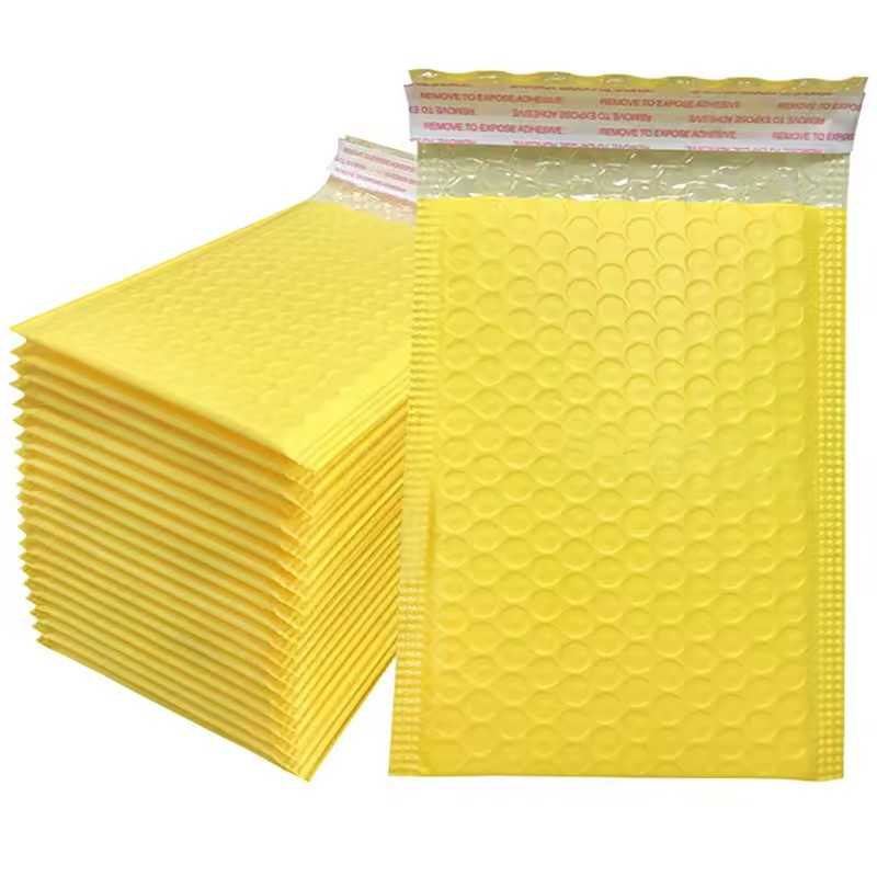 100 Piece All Sizes Yellow Bubble Mailers Self Seal Envelopes Shipping Supplies