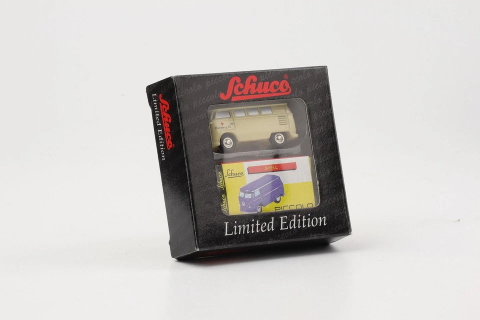 1:90 Schuco Piccolo VW T1 Bus Bulli Croix Rouge Nuremberg 22 Beige Limité - Photo 2/3