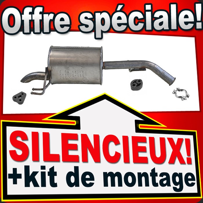 Silencieux arriere HYUNDAI i10 II reduit le bruit echappement anticorrosion LPG