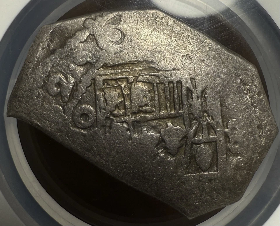 Vliegenthart Shipwreck NGC VF35 1732 Mexico 8 Reales Silver Cob - Image 3 of 4