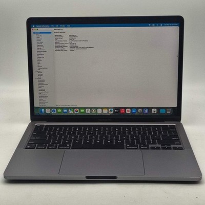 MacBook Pro 13" M1 2020 - A2338 - 8Go RAM 256Go SSD Gris - Cycle 96 - Occasion