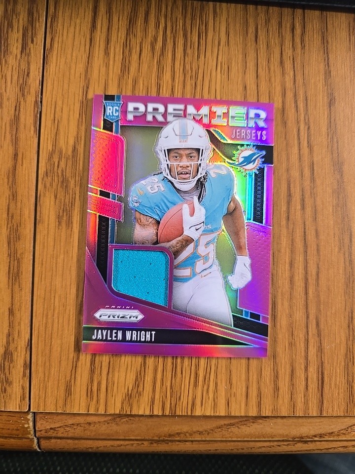 2024 Panini Prizm - Premier Jerseys Jaylen Wright #PJ-JWT Pink Prizm (MEM, RC)