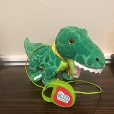 Kid Connection WALKING PET DINOSAUR Green REMOTE CONTROL Plush WALKS WAGS ROARS