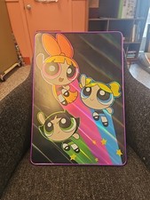 The Powerpuff Girls 13 X 19 Wood Wall Art Holographic Metallic Bubbles Blossom 