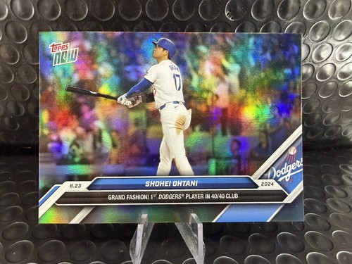Shohei Ohtani - 2024 MLB TOPPS NOW Card 584SP - 1st DODGER IN 40/40 CLUB FOIL SP