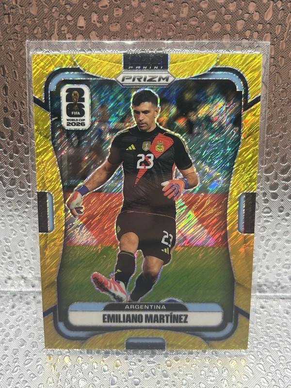 5/5~1/1 2026 Panini Prizm FIFA World Cup Emiliano Martinez Gold SHIMMY ARGENTINA